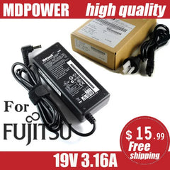 For Fujitsu 19V 3.16A A561 AH52 AH54 AH56 AH572 AH77 AH78 E741 E751 E752 E782 E8310 S6311 Laptop Power supply AC Adapter Charger