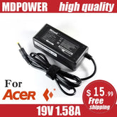 19V 1.58A 30W AC Adapter Charger For Acer Aspire One AOA110 AOA150 ZG5 ZA3 NU ZH6 D255E D257 D260 A110 Laptop