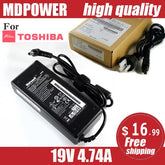 MDPOWER For TOSHIBA Satellit L730 L750 L750D laptop power supply power AC adapter charger cord 19V 4.74A
