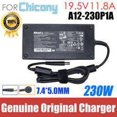 Genuine A230A006L 19.5v 11.8a ac power adapter for MSI G752VY GE63 GE73VR GT72VR VR ONE 7RD-067US Chicony A12-230P1A adapter