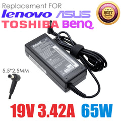 19V 3.42A 65W 5.5*2.5mm Universal Laptop AC Adapter For ASUS Lenovo toshiba BENQ delta SADP-65KB ADP-65HB power supply charger