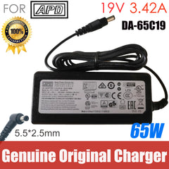 Original APD 19V 3.42A 65W AC Adapter DA-65C19 DA-65A19 NB-65B19 Charger For DELL 5010 7020 NUC 7ICJYH Laptop Power Supply