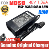 Original MOSO 48V 1.36A 65W AC Adapter Charger For Hikvision Video Recorder POE Power Supply MSP-Z1360IC48.0-65W HU10421-14010A