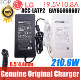 Genuine AC Adapter 210W 19.5V 10.8A ACC-LATP1 EAY65068604 for LG LED/LCD/TV Monitor 32UL950-W 32BL75U-W 32BL75U-W Power Supply