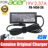 Genuine Delta ADP-45HE B ADP-45E F 19V 2.37A AC Adapter 45W Charger for ACER ASPIRE E3 E5 ES1 R3-431T TRAVELMATE V3-112P SERIES