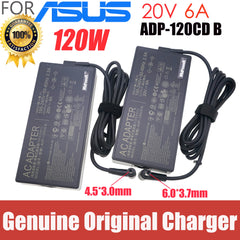 Original 20V 6A 120W 4.5*3.0mm 6.0*3.7mm AC Adapter Charger For ASUS A17-120P2A ADP-120CD B PA-1121-22 Power Supply