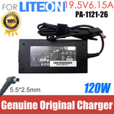 Genuine Liteon 120W PA-1121-26 19.5V 6.15A AC Adapter Charger For Clevo N85HK W355SS W230SD N850HJ1W355ST W650S Power Supply