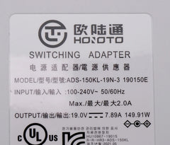 New Genuine HONOTO ADS-150KL-19N-3 AC Adapter 19V 7.89A 5.5*2.5mm 150W Charger ADS-150GL-19-1 190150E Power Supply