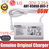 20V 3.25A 65W USB Type C ADT-65DSU-D03-2 ADT-65FSU-D03-EPK EAY65895911 Original AC Adapter Charger For LG gram 15Z90Q-P.ADB9U1