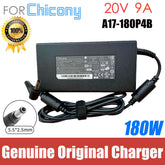 100% Original Chicony 20V 9A 180W AC Adapter Charger for Sager NP7800P NP7880P-S Laptop Power Supply A17-180P4B A180A068P
