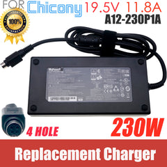 Replacement Chicony A12-230P1A 19.5V 11.8A 230W 4-PIN AC Adapter Charger For MSI GT76 GT62VR GT73VR GE73 Raider Power Supply
