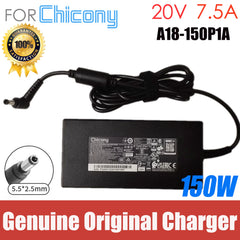 Original Chicony A18-150P1A 20V 7.5A 150W A150A048P AC Power Adapter Charger Laptop Power Supply Genuine With 5.5*2.5mm Tip