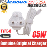 Genuine ADLX65ULGK2A 65W 20V 3.25A USB-C Type C AC Adaper Charger for Lenovo ThinkPad T470 T470s T480 T480s Laptop Power Supply