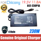 Chicony 19.5V 11.8A 230W A12-230P1A A230A003L ADP-230EB T AC Adapter Charger For CLEVO P770DM P750ZM P177SM P775DM GAMING Laptop