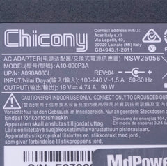 A10-090P3A Chicony AC Power Adapter 19V 4.74A 90W For Acer Aspire 3020 5670 7110 9500 Charger A090A029H FSP090-DMBF1 PA-1900-32