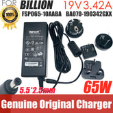 Genuine Billion BA070-190342GXX 19V 3.42A/3.43A 65W AC Adapter for Intel NUC Kit NUC6i5SYH NUC7i5BNK Mini PC FSP065-10AABA