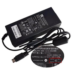 Genuine CWT 2AAL090M 24V 3.75A 90W 4-PIN (Din) AC Adapter Charger Power Supply Original