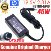 Genuine HSTNN-LA40 For HP Laptop AC Adapter 19.5V 2.31A 45W Power Charger 7.4*5.0MM HSTNN-DA35 HSTNN-DA40 HSTNN-CA40 HSTNN-AA40