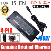 Genuine LI SHIN 12V 8.33A 100W 4PIN EA11001E-120 AC Power Adapter For NAS QNAP TS-419P II NAS SYNOLOGY DS410 Charger 0227B12100