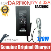 Genuine 19V 6.32A 120W BAA21902 DARFON AC Adapter Power Supply For XGIMI Projector XG08X NEWZ6X Por Z7X Charger
