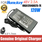 Original HKA12048025-7E Huntkey 48V 2.5A 90W AC Adapter Charger For Hikvision POE Switch Power Supply 5.5*1.7mm
