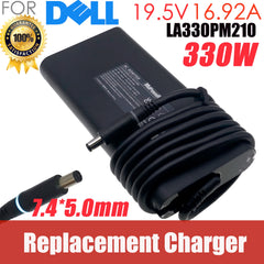Slim 330W 19.5V 16.92A Charger for DELL Alienware M17 M18X X17 X51 Area-51m G15 G16 5530 7630 7620 DA330PM190 LA330PM190 DA330PM