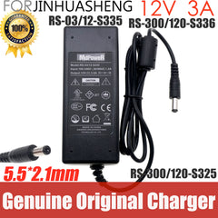 Genuine JINHUASHENG 12V 3A RS-300/120-S336 RS-300/120-S325 RS-03/12-S335 AC Adapter Charger Power Supply 5.5*2.1mm Original