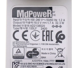 19V 1.7A 1.3A ADS-40SG-19-3 19025G Switching Adapter For LG Monitor EAY62549201 22MP58VQ-P 22MP48HQ-P 24M38H-B LCAP21 22MP58VQ