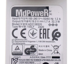 EU Plug 19V 1.7A Switching Adapter 27MK600M Power Supply for LG 27'' Full HD Monitor E1948S E2242C E2249 E2351VZ W1947CY MP37