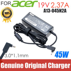 For Acer Ultrabook AC Adapter Mini Charger Original Power Supply A13-045N2A PA-1450-26 A045R021L 45W 19V 2.37A 3.0*1.1mm OEM