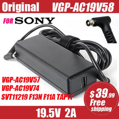 Original For SONY 19.5V 2A 40W VGP-AC19V74 laptop Table supply power AC adapter charger F11A TAP11 F13N17SCB F13N27SCS F13N27SC