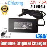 Genuine Chicony 150W 20V 7.5A A18-150P1A AC Adapter Charger For System76 Gazelle (gaze17) i7-127000H RTX3050Ti/RTX3050 Laptop