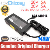 Genuine Chicony A24-140P1A A140AP09P 28V 5A140W USB-C Type AC Adapter Charger 140W Laptop Power Supply