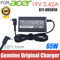 Original 19V 3.42A 65W AC Adapter Power Charger For Acer Spin 3 SP314-54N-56S5 A11-065N1A ADP-45HE BB PA-1450-26AC A045R016L