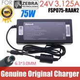 Original SAWA-52-312524 AC Adapter 24V 3.125A 75W P1076001-006 Power Supply For ZEBRA GX420T GX430T ZD420 Charger FSP075-RAAN2