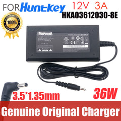 Genuine FOR Huntkey HKA03612030-8E APD DA-36P12 649156-001 AC Adapter Charger 36W 12V 3A 3.5*1.35mm Power Supply
