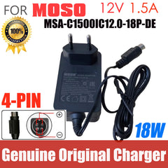 EU Plug MOSO MSA-C1500IC12.0-18P-DE 12V 1.5A 18W 4-PIN MSA-C1500IC12.0-18P-US AC Adapter For Hikvision DVR Power Supply Charger