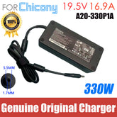 Original For Chicony 19.5V 16.92A 330W Power Adapter A20-330P1A A330A012P Charger For UNVEILS NEO 15 HIGH-END GAMING Supply