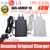 Original AC Adapter Charger For LG 19V 2.53A WA-48B19FS PA-1650-43 DA-48F19 ADS-48MSP-19 Gram 14Z980 15Z970 13Z990 Ultrabook