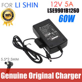 LS LI SHIN LSE9901B1260 12V 5A Original AC Adapter Charger 60W LCD Monitor Power Supply