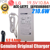 New Original ACC-LATP2 210.6W 19.5V 10.8A AC Adapter Charger for LG 38BN95C-W ACC-LATP2 LED-LCD Monitor Power Supply Genuine OEM