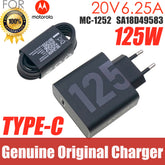 original 125W 5V-20V 6.25A Turbo GAN Charger For Motorola lenovo huawei Fast Charging Wall Power Adapter USB C Type C MC1252
