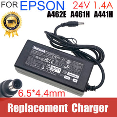 24V 1.4A 1.3A 1.37A A441H A291E Original AC Adapter for Epson Scanner Printer J143A 2480 3590 4490 V500 V550 GT-1500/GT-2500