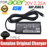 Delta ADP-45HG B AC Adapter 20V 2.25A Type-C 45W ADP-45PE B ADP-45XE B ADP-45EG AE ADP-45EW A for ACER CHROMEBOOK SPIN 311