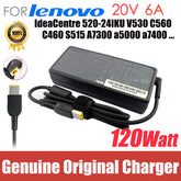 Original 20V 6A ac adapter for Lenovo IdeaCentre 520-24IKU V530 C560 C460 S515 A7300 a5000 a7400 all-in-one pc power supply