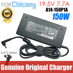 Chicony 19.5V 7.7A 150W A17-150P2A A150A021P AC Adapter Charger For GIGABYTE G5 MD MD-51US123SH P15 P15F-950-704S Aero 14-K8 V8