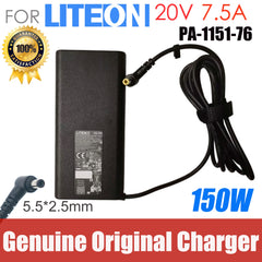 For GIGABYTE Laptop Power Supply Genuine Liteon PA-1151-76 20V 7.5A 150W 5.5*2.5mm AC Adapter Laptop Charger Original OEM