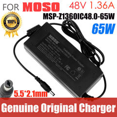 For Hikvision Video Recorder POE Power Supply MOSO Switching Adapter Charger DC 48V 1.36A 65W MSP-Z1360IC48.0-65W HU10421-140108