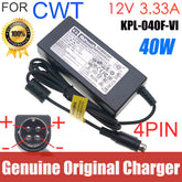 Genuine 12V 3.33A 40W 4-PIN KPL-040F-VI KPL-040F CWT Power Supply AC Adapter For HIKVISION 7808HGH7816 Video Recorder Charger