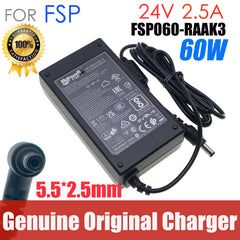 Genuine FSP FSP060-RAAK3 24V 2.5A 60W 5.5x2.5mm Switching AC Adapter For KODAK i2900 i3200 i3400 Scanner Power Supply Charger